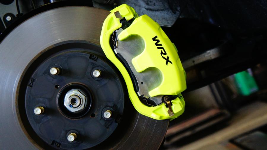 キャリパー塗装施工事例：スバルWRX　キャリパー塗装　COLOR:#1116 Acid green IMG70_1642_nDNBZW_sub1.jpg