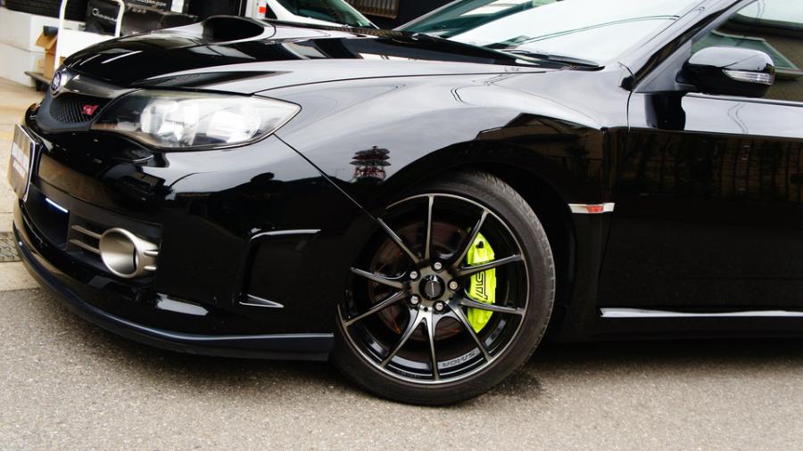 キャリパー塗装施工事例：インプレッサ　キャリパー塗装＆ローター加工　COLOR:#1116 Acid green　加工Type:C6S IMG70_1647_upsKzj_sub8.jpg