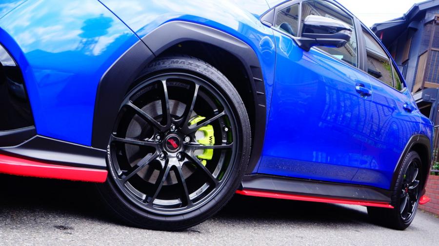 キャリパー塗装施工事例：スバルS4　キャリパー塗装COLOR:#1116 Acid green IMG70_2379_lbU3pW_sub3.jpg