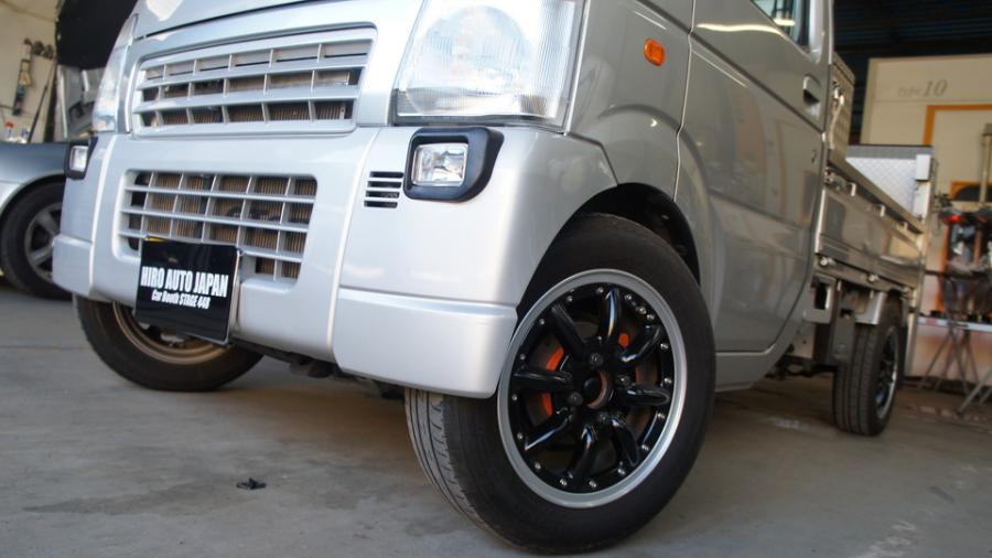 キャリパー塗装施工事例：スズキエブリィトラック　キャリパー塗装＆ローター塗装　COLOR:#1110 Valencia premium orange IMG71_1759_3xG9km_sub3.jpg