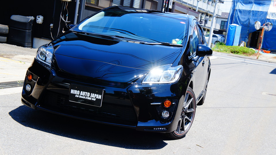 キャリパー塗装施工事例：トヨタプリウス純正キャリパー塗装　ＣＯＬＯＲ：#001 Italian losso solid IMG72_1047_fbNjnh_sub3.jpg