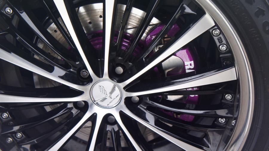 キャリパー塗装施工事例：ハリアー　キャリパー塗装　COLOR:#069 Mystic arc violet　ローター加工Type:DS4 IMG72_1696_oAzVMO_sub3.jpg