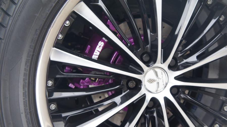 キャリパー塗装施工事例：ハリアー　キャリパー塗装　COLOR:#069 Mystic arc violet　ローター加工Type:DS4 IMG72_1696_oAzVMO_sub4.jpg