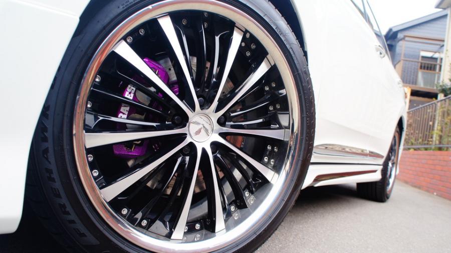 キャリパー塗装施工事例：ハリアー　キャリパー塗装　COLOR:#069 Mystic arc violet　ローター加工Type:DS4 IMG72_1696_oAzVMO_sub5.jpg