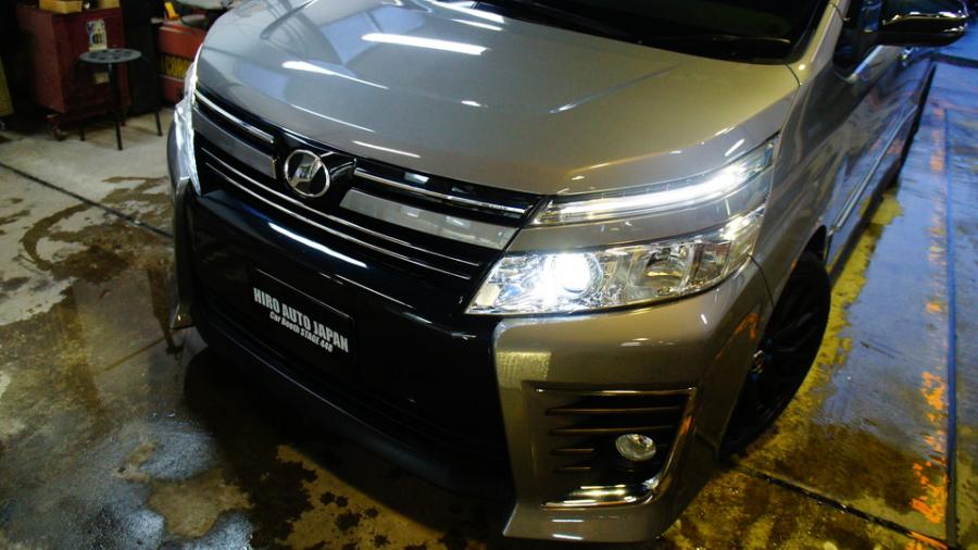 ベルファイア　キャリパー塗装＆ローター塗装　COLOR:#1109 Transparent aqua blue metallic＆#1109 Transparent aqua blue metallic　ローター加工Type:C6S8D