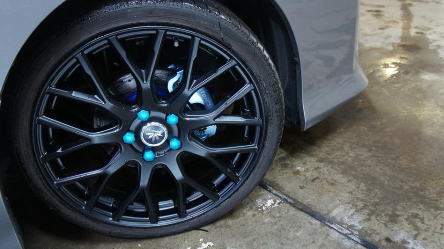 キャリパー塗装施工事例：ベルファイア　キャリパー塗装＆ローター塗装　COLOR:#1109 Transparent aqua blue metallic＆#1109 Transparent aqua blue metallic　ローター加工Type:C6S8D IMG72_1797_gowLRc_sub3.jpg