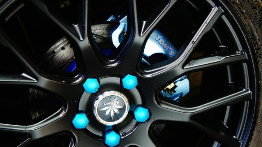 キャリパー塗装施工事例：ベルファイア　キャリパー塗装＆ローター塗装　COLOR:#1109 Transparent aqua blue metallic＆#1109 Transparent aqua blue metallic　ローター加工Type:C6S8D IMG72_1797_gowLRc_sub4.jpg