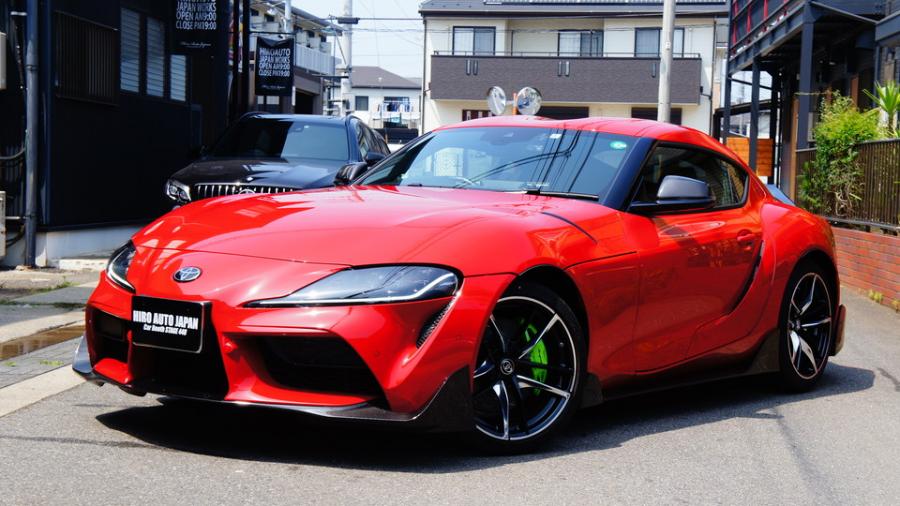 スープラ　キャリパー塗装COLOR:#1103 Dazzling clearly green　ローター塗装COLOR:#005 Deep coal black　ローター加工Type：C6S4D