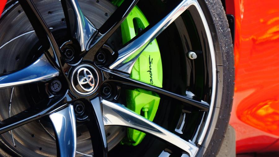 スープラ キャリパー塗装COLOR:#1103 Dazzling clearly green ローター