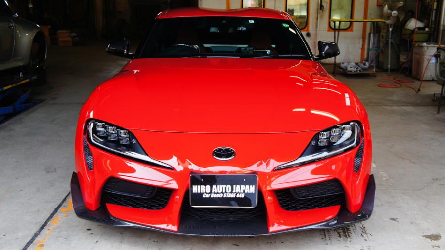 キャリパー塗装施工事例：スープラ　キャリパー塗装COLOR:#1103 Dazzling clearly green　ローター塗装COLOR:#005 Deep coal black　ローター加工Type：C6S4D IMG72_1979_DpiDS2_sub9.jpg