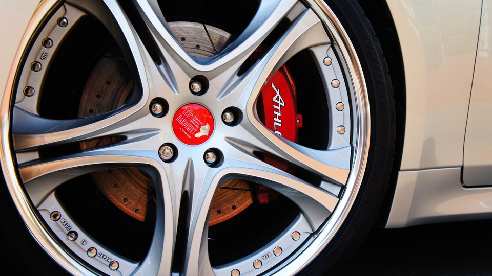 キャリパー塗装施工事例：トヨタクラウンアスリート純正キャリパー塗装　カラー：#010 premiun rouge candy red　ローター塗装　カラー：#1107PRATINUM NEW BRONZE PEARL METALLIC　ローター加工Type：DSP IMG72_660_HBCJZ2_sub6.jpg