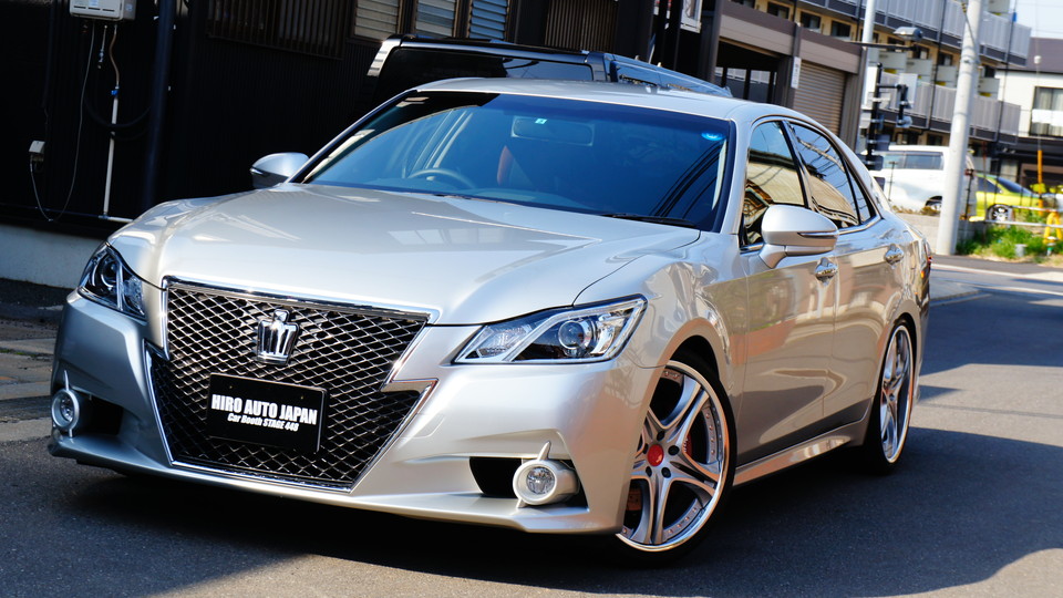 キャリパー塗装施工事例：トヨタクラウンアスリート純正キャリパー塗装　カラー：#010 premiun rouge candy red　ローター塗装　カラー：#1107PRATINUM NEW BRONZE PEARL METALLIC　ローター加工Type：DSP IMG72_660_HBCJZ2_sub8.jpg