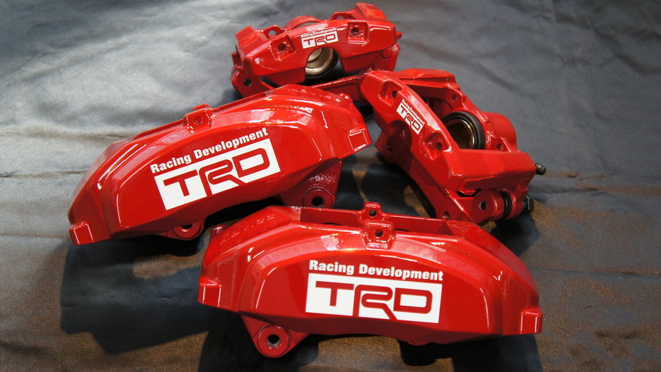 トヨタクラウンアスリート純正キャリパー塗装　カラー：#010 premiun rouge candy red