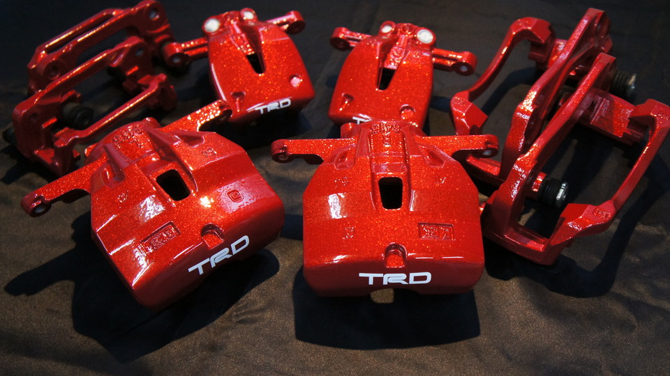 トヨタエスティマ純正キャリパー塗装　カラー：#011 royal flash candy red