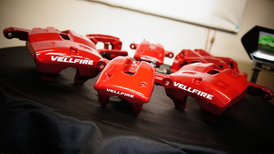 ヴェルファイア純正キャリパー塗装　カラー：#1102CHARM GROSSCANDY RED