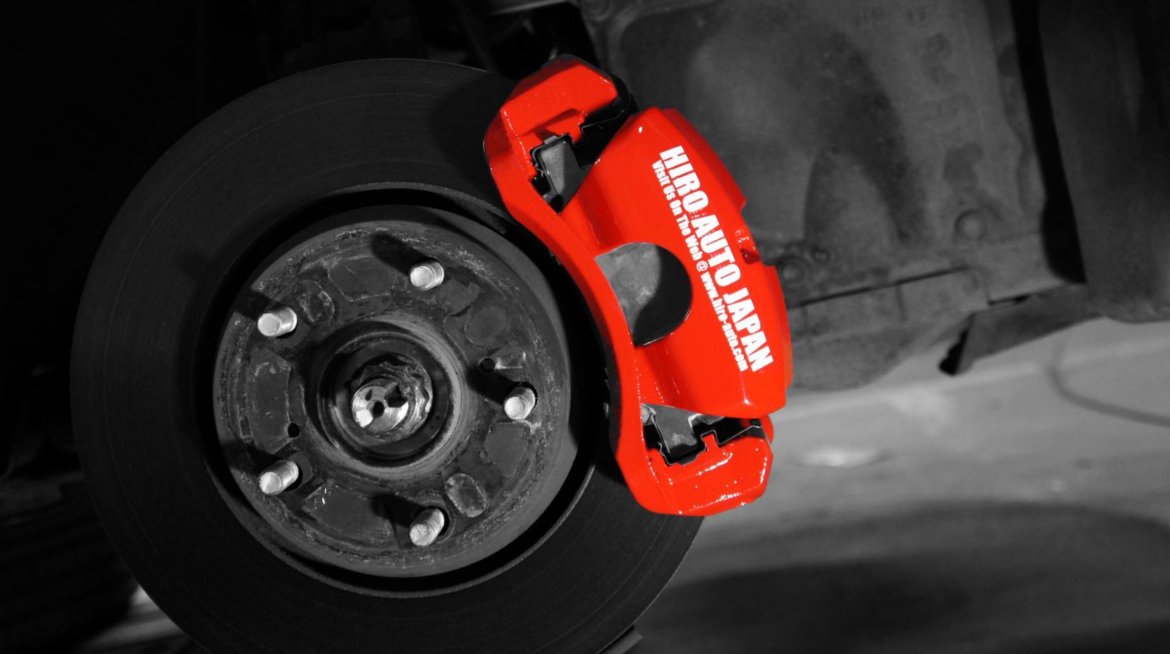 TOYOTAアルファードキャリパー塗装＆LOGO★COLOR： #001 Italian losso solid