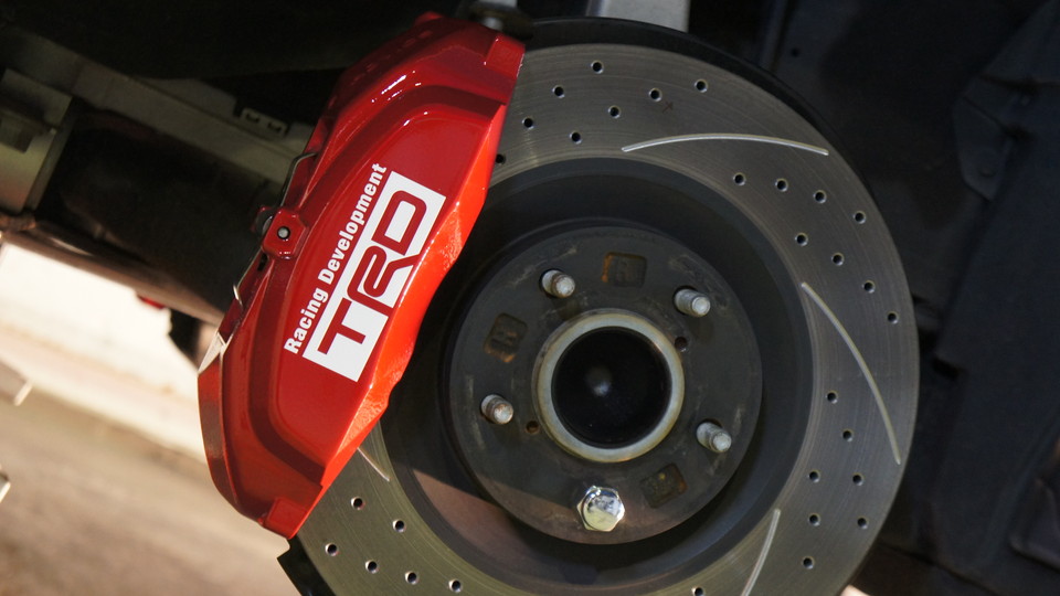 クラウンアスリート純正キャリパー塗装　COLOR:#1102CHARM GROSS CANDY RED&ローター加工Type:C6S8D