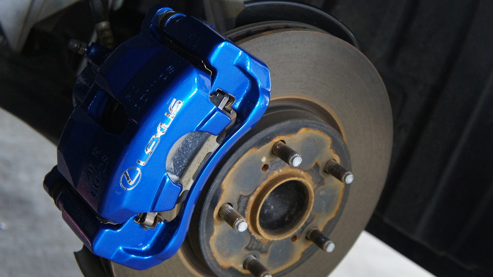 レクサスIS純正キャリパー塗装　COLOR:#061 royal sky blue