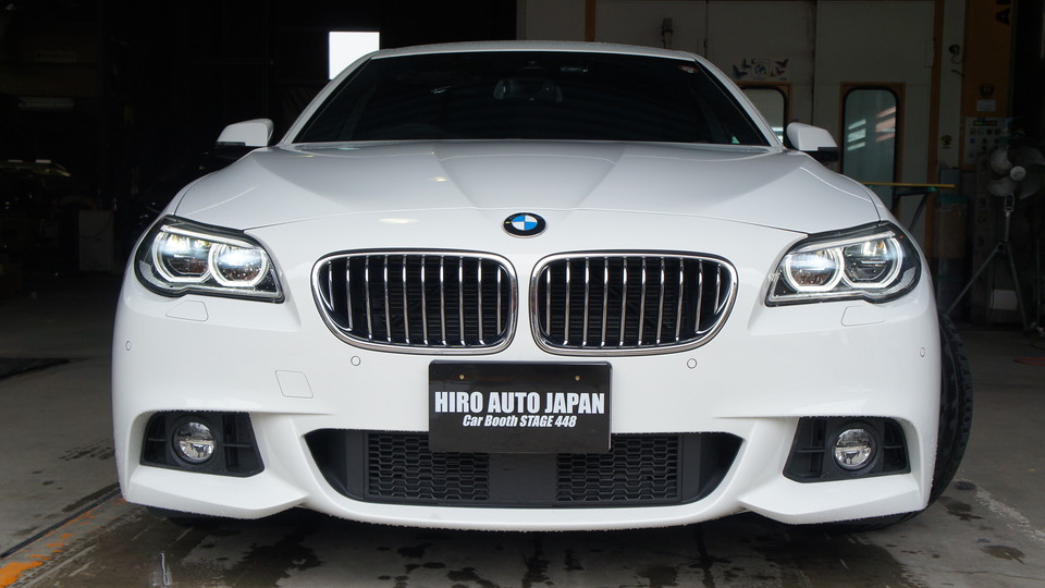 キャリパー塗装施工事例：BMW５シリーズ純正キャリパー塗装　COLOR：＃1107PRATINUM NEW BRONZE PEARL METALLIC＆ローター塗装　COLOR:#005 deep coal black、D=DASHブレーキパット前後装着 IMG74_1085_ARZdVL_sub6.jpg