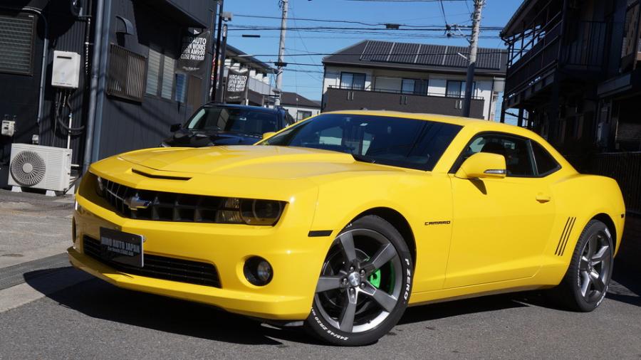 シボレーカマロ　キャリパー塗装＆ローター塗装COLOR:#1113 Monster green、#004 Blast light gray metalic