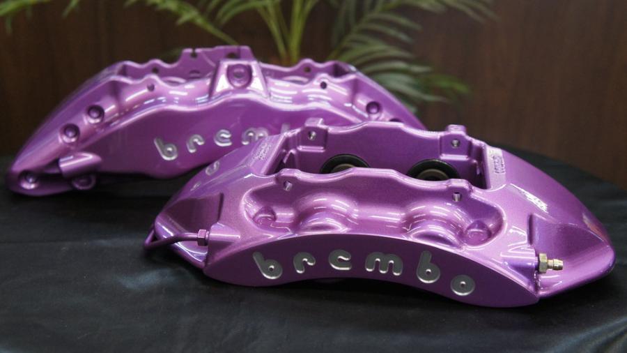 キャリパー塗装施工事例：ブレンボ6POT・4POT　キャリパー塗装　COLOR:#055 Super shining silver metal finish＆#064 Amethyst violet IMG78_1414_SuRbSK_sub2.jpg