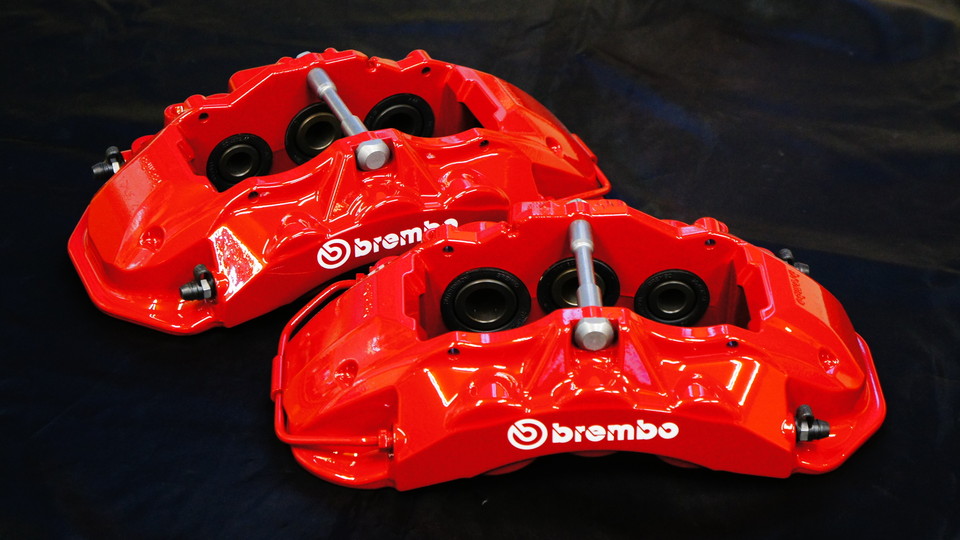 ブレンボ6POTキャリパー塗装　カラー：ブレンボレッド