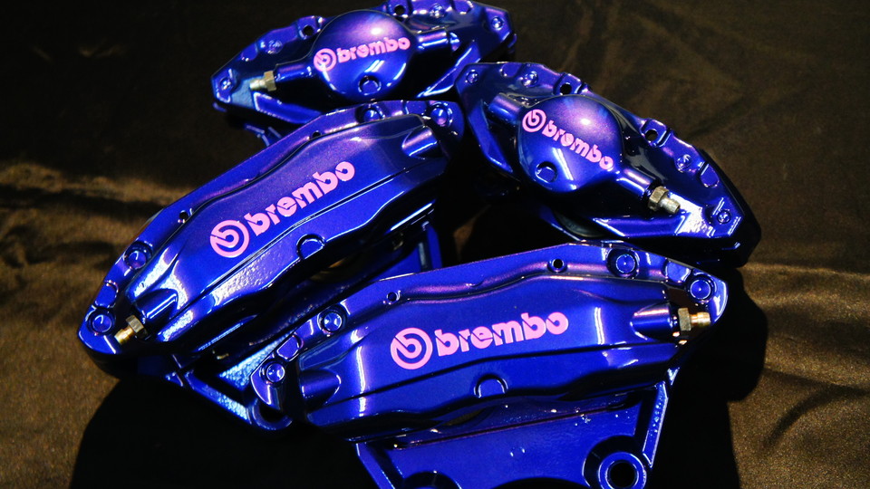 ニッサンGT-R用ブレンボキャリパー塗装　COLOR:調色にてオリジナルブルー