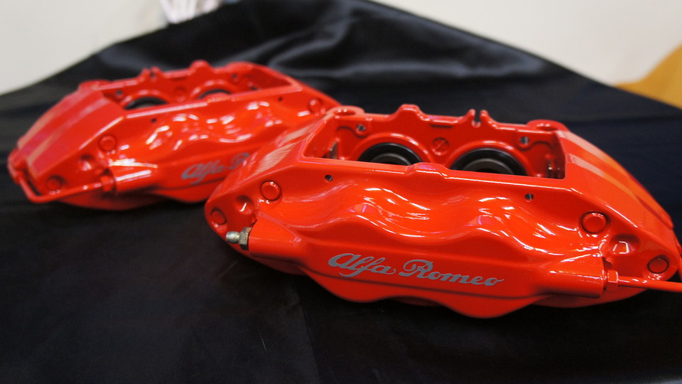アルファロメオ147ＧＴＡ純正キャリパー塗装　ＣＯＬＯＲ：#001 Italian losso solid
