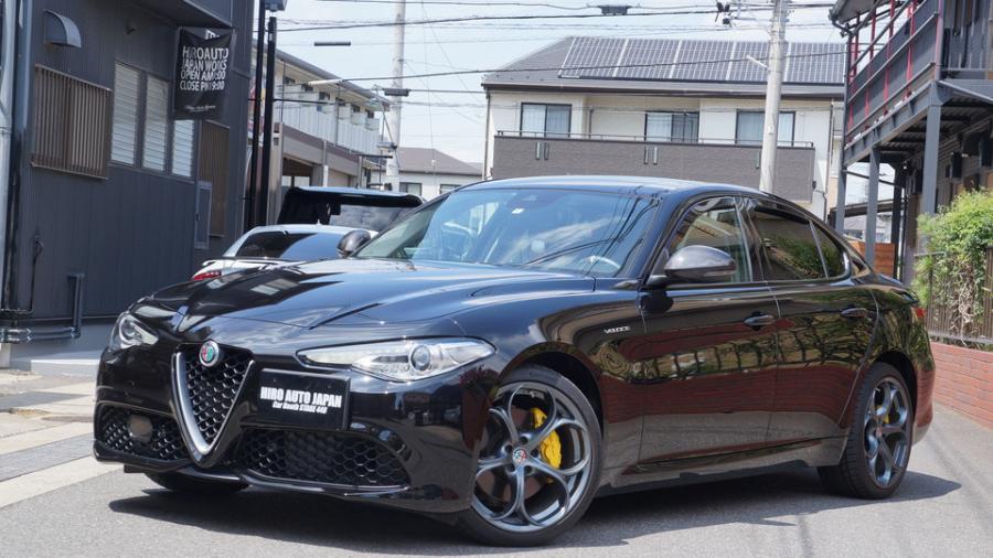 アルファロメオ　ジュリア　キャリパー塗装COLOR:#002 giallo modena