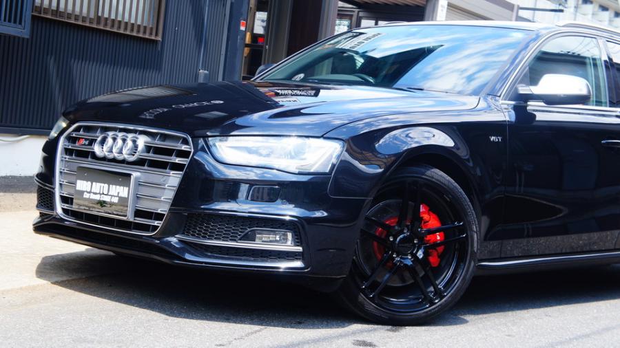 アウディS4純正キャリパー塗装＆ローター塗装＆加工　COLOR:#001 Italian losso solid　加工Type:DP