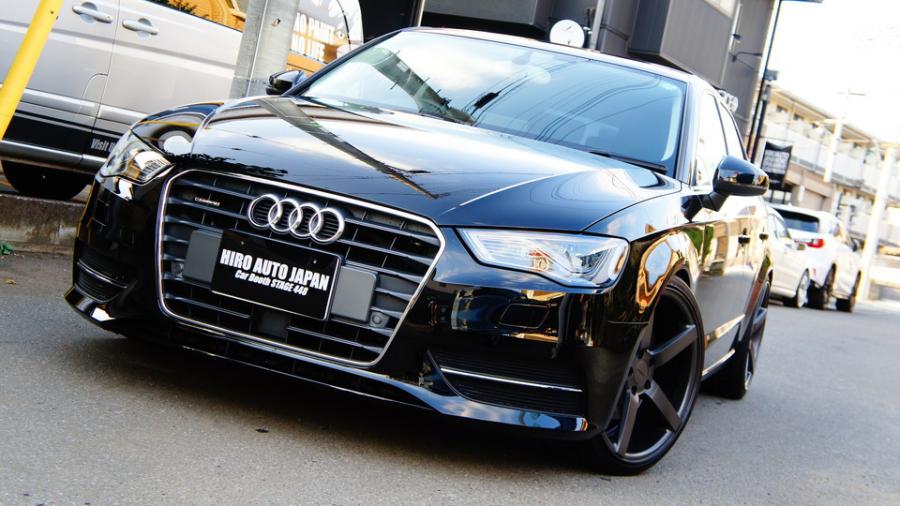 キャリパー塗装施工事例：アウディA３　キャリパー塗装＆ローター塗装　COLOR:#020 hawaiian passion yellow＆#1114 Deep coal black matte、ローター加工Type:DS４ IMG8_1465_f1R3GR_sub7.jpg