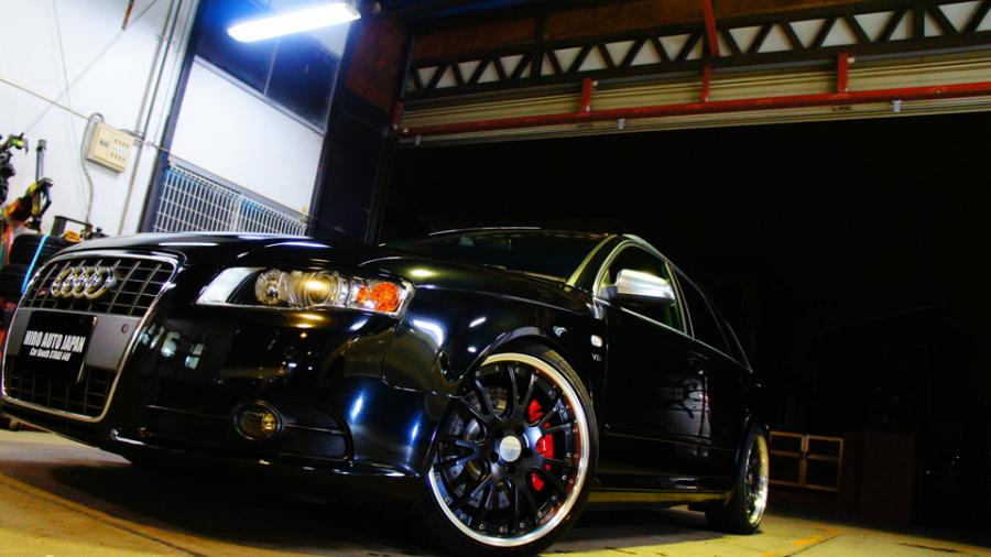 キャリパー塗装施工事例：アウディS４　キャリパー塗装　COLOR:#001 Italian losso solid　ローター加工Type:DD IMG8_1485_wk7CUP_sub2.jpg