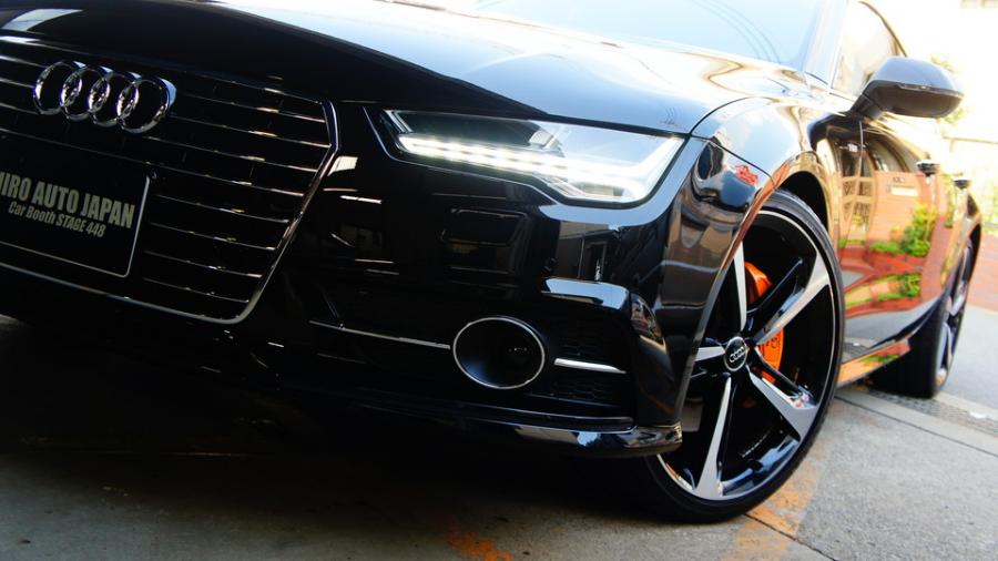 キャリパー塗装施工事例：アウディA7　キャリパー塗装＆ローター塗装　COLOR:#098 honey of pearl orange＆#005 Deep coal black IMG8_1622_weVDup_sub9.jpg