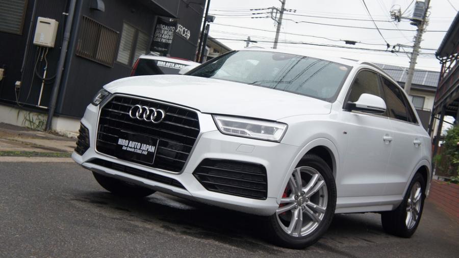 アウディQ3　キャリパー塗装＆ローター塗装　COLOR:#001 Italian losso solid＆#005 Deep coal black　ローター加工　Type:C6S8D　D-DASHダストダウンパット