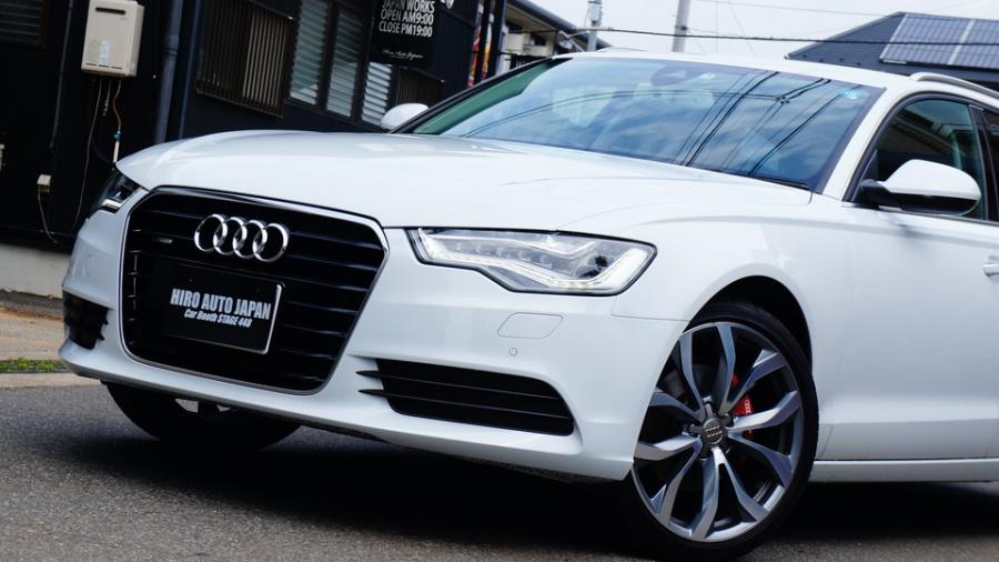 アウディA6　キャリパー塗装　COLOR:#001 Italian losso solid　D-DASHダストダウンパット