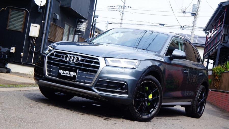 アウディQ5　キャリパー塗装　COLOR:#1116 Acid green