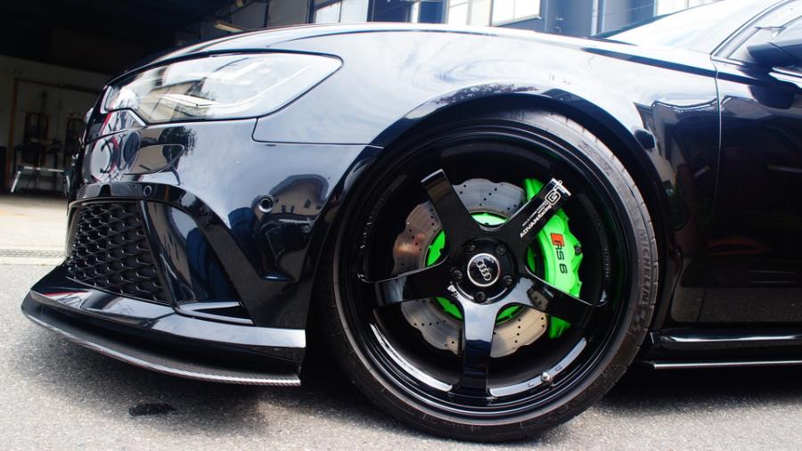 キャリパー塗装施工事例：アウディRS6　キャリパー塗装、ローター塗装　COLOR:#1113 Monster green IMG8_1852_xYjlkM_sub5.jpg