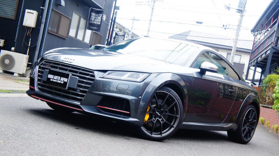 アウディTTS　キャリパー塗装COLOR:#002 giallo modena　ローター加工Type:DD　ディクセルMタイプパット装着