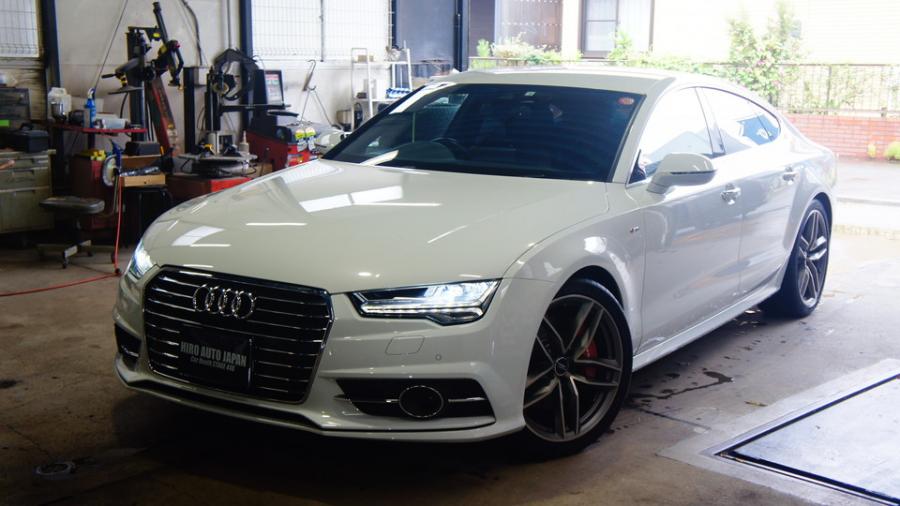 キャリパー塗装施工事例：アウディA7　キャリパー塗装COLOR:#001 Italian losso solid　ローター塗装：ホイール同色（調色）D-DASHノンダストパット前後装着　ディクセルローターへ前後交換 IMG8_2040_EDuLDi_sub8.jpg