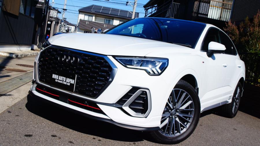 アウディQ3　キャリパー塗装COLOR:#001 Italian losso solid　ローター塗装COLOR:#003 Tokyo midnight gold　ローター加工Type:DP