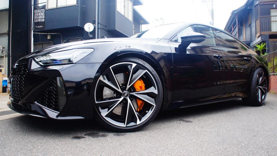 キャリパー塗装施工事例：アウディRS7　キャリパー塗装　COLOR:#030 Royal art pearl orange gold　ホイールオリジナル塗装 IMG8_2140_7FdDCU_sub9.jpg