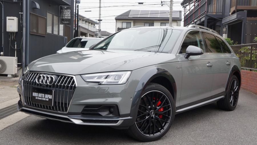 アウディA4オールロード　キャリパー塗装COLOR：#001 Italian losso solid