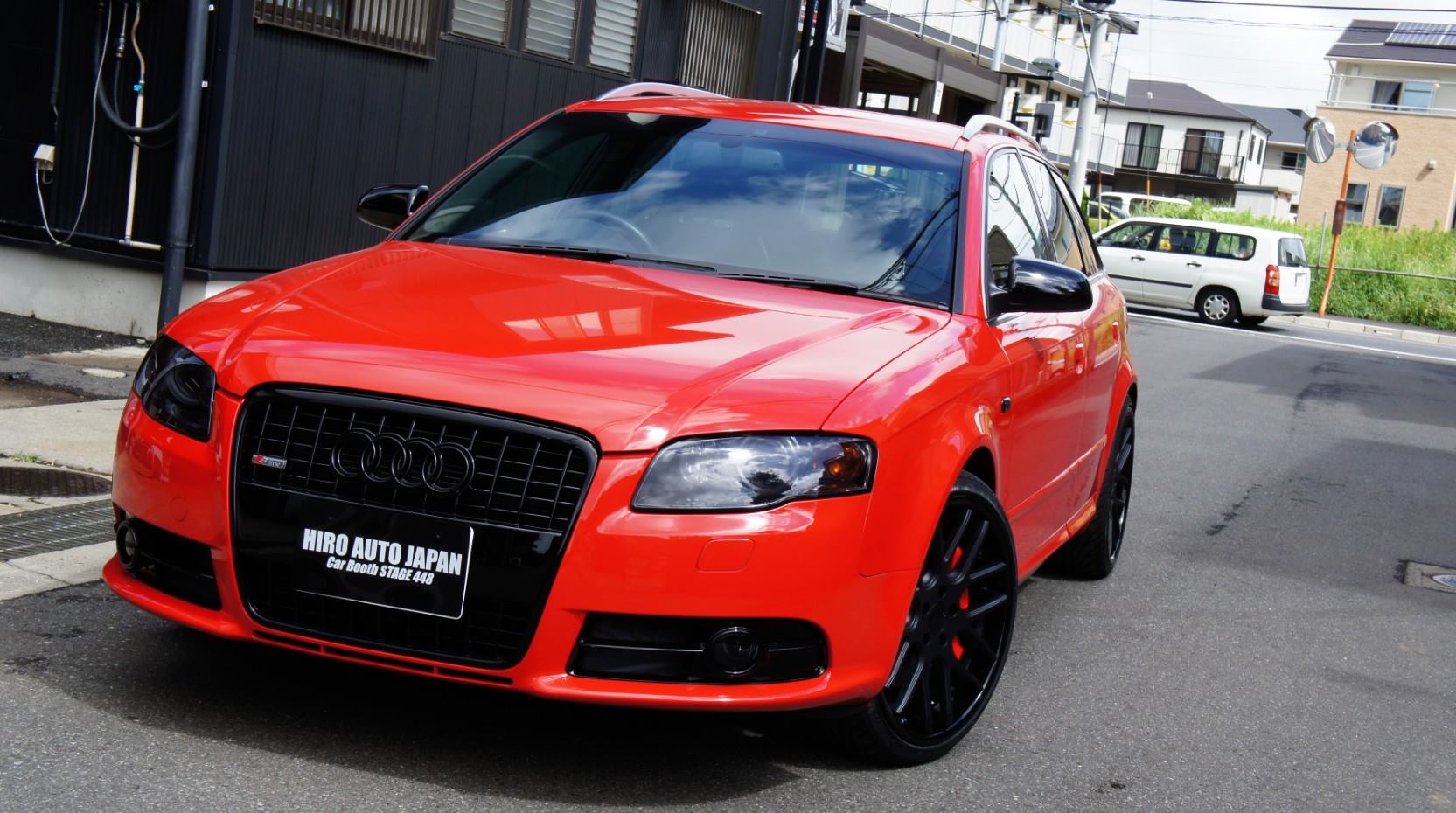 キャリパー塗装施工事例：Audi A4 avant S-lineキャリパー塗装＆LOGO&ノンダストブレーキパット★塗装色：ブレンボレッド その他HAJカスタム：ブラックアウト＆19インチVENATICIホイール＆スモークペイントetc... IMG8_853_ykkQSh_sub8.jpg