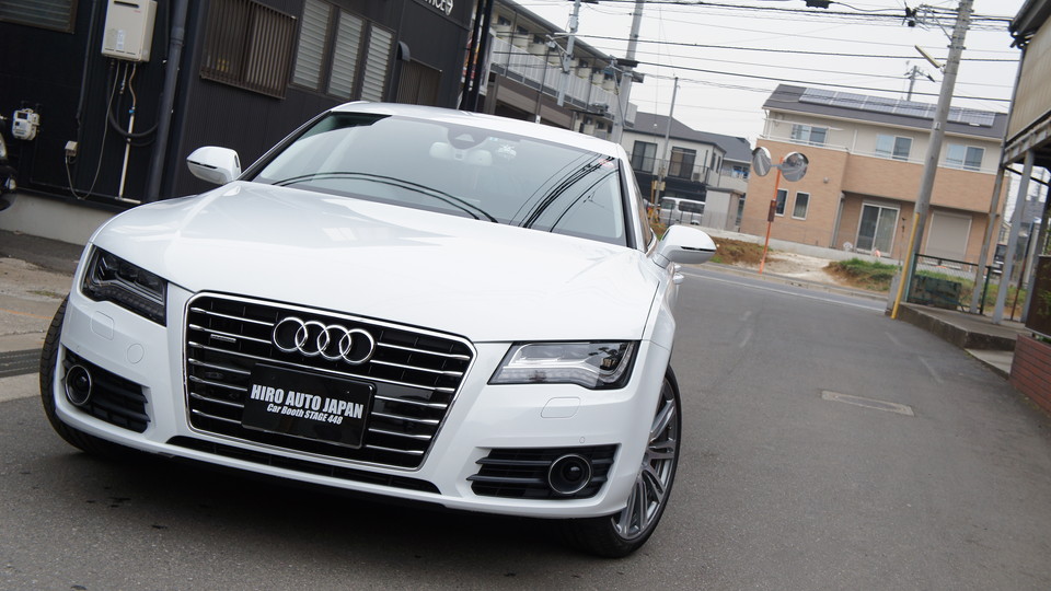 キャリパー塗装施工事例：アウディA7-3.0T純正キャリパー塗装　COLOR:#021 california sunshinne yellow、ローター塗装　COLOR：#052 premium platinum silver IMG8_992_5FP1vP_sub2.jpg