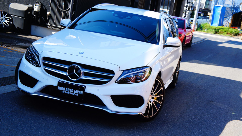 キャリパー塗装施工事例：ベンツＣクラスＷ205純正キャリパー塗装　ＣＯＬＯＲ：#020 hawaiian passion yellow IMG9_1049_bfQ299_sub4.jpg