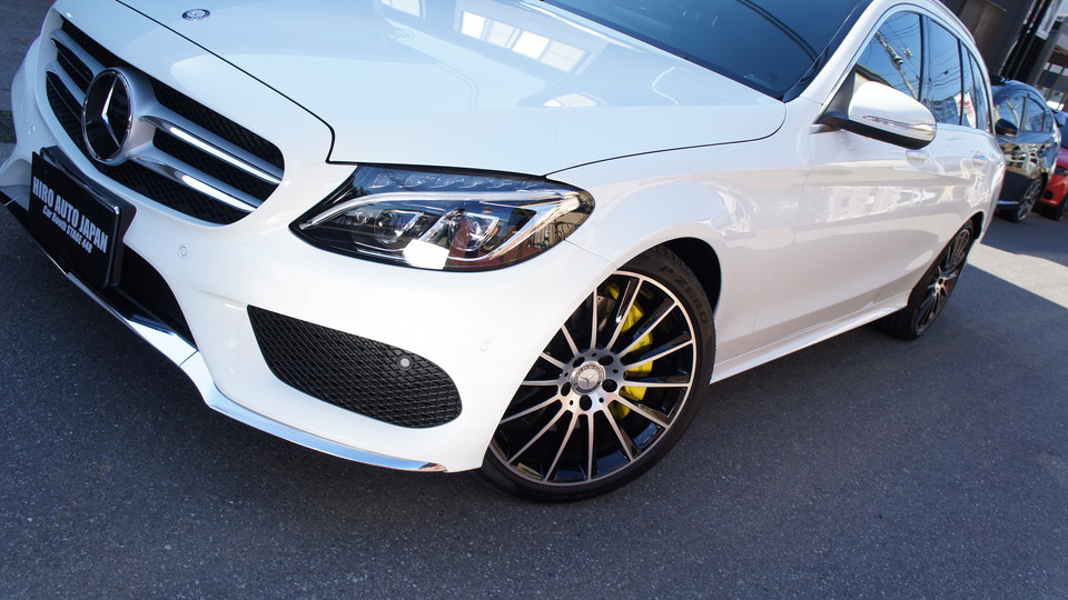 キャリパー塗装施工事例：ベンツＣクラスＷ205純正キャリパー塗装　ＣＯＬＯＲ：#020 hawaiian passion yellow IMG9_1049_bfQ299_sub7.jpg