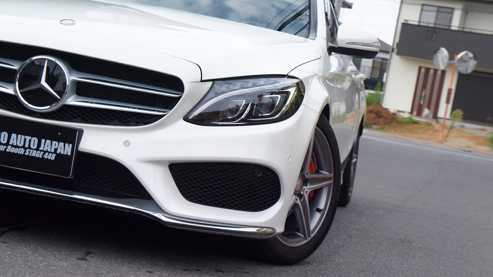 キャリパー塗装施工事例：ベンツCクラス純正キャリパー塗装＆ローター塗装　COLOR：#001 Italian losso solid＆ゴールド系、D=DASHブレーキパット前後装着 IMG9_1093_Oax7wx_sub2.jpg