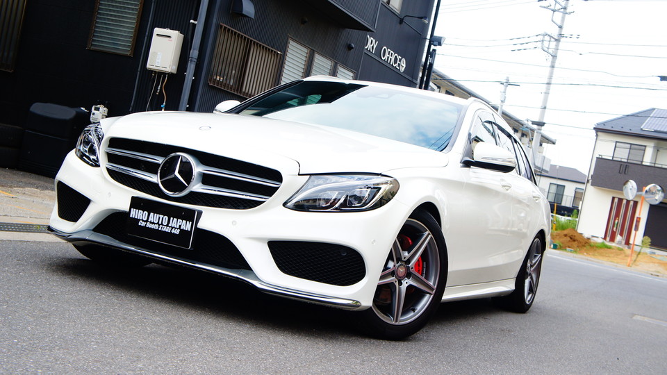 キャリパー塗装施工事例：ベンツCクラス純正キャリパー塗装＆ローター塗装　COLOR：#001 Italian losso solid＆ゴールド系、D=DASHブレーキパット前後装着 IMG9_1093_Oax7wx_sub7.jpg