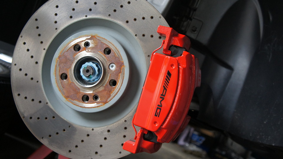 ベンツGL550純正キャリパー塗装　COLOR：#001 Italian losso solid