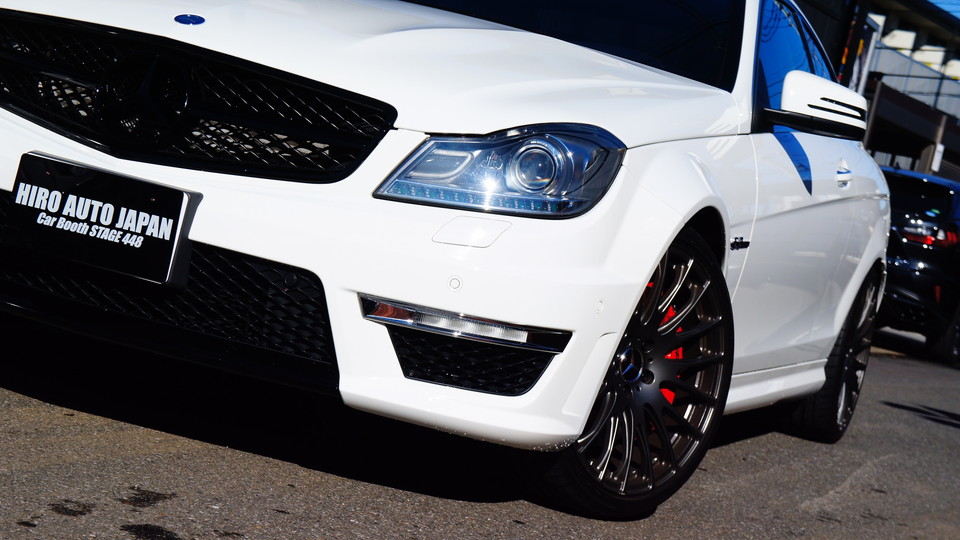 ベンツC63AMGクーペ純正キャリパー塗装　COLOR：#001 Italian losso solid